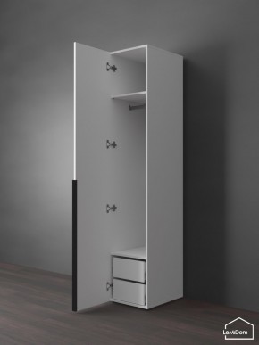 Шкаф Linnea MHR-1-3 2050х400х510 (Белый-М 11.1.1) в Еманжелинске - emanzhelinsk.ok-mebel.com | фото 5