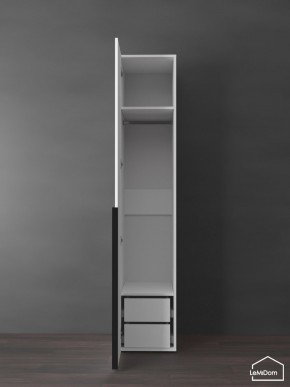 Шкаф Linnea MHR-1-3 2050х400х510 (Белый-М 11.1.1) в Еманжелинске - emanzhelinsk.ok-mebel.com | фото 6