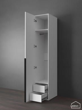 Шкаф Linnea MHR-1-3 2050х400х510 (Белый-М 11.1.1) в Еманжелинске - emanzhelinsk.ok-mebel.com | фото 7