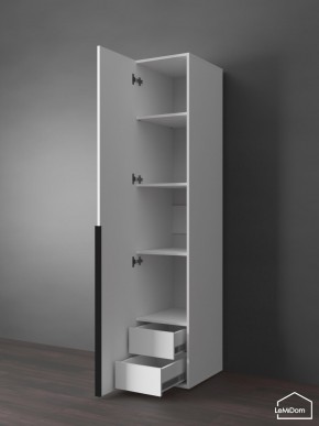 Шкаф Linnea MHR-1-3 2050х400х510 (Белый-М 11.1.2) в Еманжелинске - emanzhelinsk.ok-mebel.com | фото 6