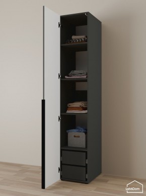 Шкаф Linnea MHR-1-4 2050х400х510 (Графит-М 11.1.25) в Еманжелинске - emanzhelinsk.ok-mebel.com | фото 5