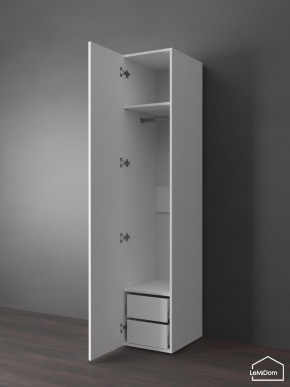 Шкаф Linnea MHR-1PO-3 2050х400х510 (Белый-М 11.1.2) в Еманжелинске - emanzhelinsk.ok-mebel.com | фото 4