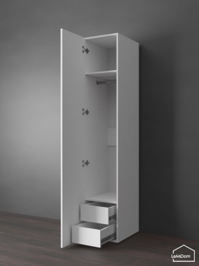 Шкаф Linnea MHR-1PO-3 2050х400х510 (Белый-М 11.1.2) в Еманжелинске - emanzhelinsk.ok-mebel.com | фото 5