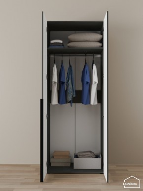 Шкаф Linnea MHR-2 2050х800х510 (Графит-М 11.1.25) в Еманжелинске - emanzhelinsk.ok-mebel.com | фото 4