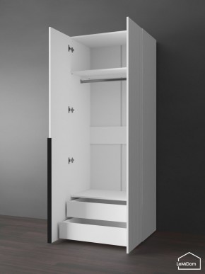 Шкаф Linnea MHR-2-3 2050х800х510 (Белый-М 11.1.1) в Еманжелинске - emanzhelinsk.ok-mebel.com | фото 5