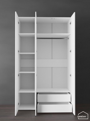 Шкаф Linnea MHR-3PO-2 2050х1200х510 (Белый-М 11.1.2) в Еманжелинске - emanzhelinsk.ok-mebel.com | фото 5