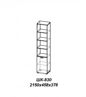 Шкаф Лотос ШК-830 Бодега белая в Еманжелинске - emanzhelinsk.ok-mebel.com | фото