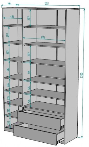 Шкаф Мальта H214 в Еманжелинске - emanzhelinsk.ok-mebel.com | фото 2