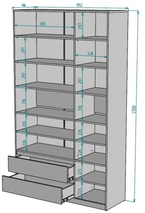 Шкаф Мальта H215 в Еманжелинске - emanzhelinsk.ok-mebel.com | фото 2