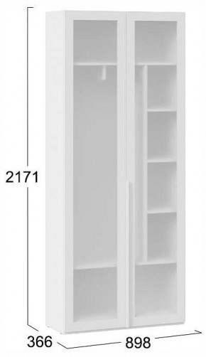 Шкаф платяной Порто СМ-393.07.226 в Еманжелинске - emanzhelinsk.ok-mebel.com | фото 4