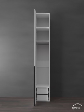 Шкаф с антресолью Linnea MHR-1A-3 2450х400х510 (Белый-М 11.1.1) в Еманжелинске - emanzhelinsk.ok-mebel.com | фото 5