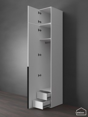 Шкаф с антресолью Linnea MHR-1A-3 2450х400х510 (Белый-М 11.1.2) в Еманжелинске - emanzhelinsk.ok-mebel.com | фото 6