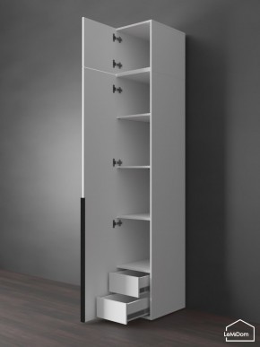 Шкаф с антресолью Linnea MHR-1A-4 2450х400х510 (Белый-М 11.1.2) в Еманжелинске - emanzhelinsk.ok-mebel.com | фото 5