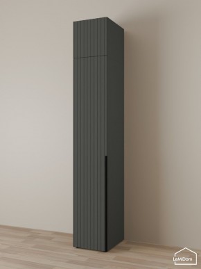 Шкаф с антресолью Linnea MHR-1A-4 2450х400х510 (Графит-М 11.1.25) в Еманжелинске - emanzhelinsk.ok-mebel.com | фото