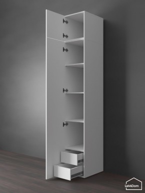 Шкаф с антресолью Linnea MHR-1POA-4 2450х400х510 (Белый-М 11.1.2) в Еманжелинске - emanzhelinsk.ok-mebel.com | фото 5