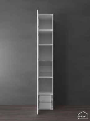 Шкаф с антресолью Linnea MHR-1POA-4 2450х400х510 (Белый-М 11.1.2) в Еманжелинске - emanzhelinsk.ok-mebel.com | фото 6