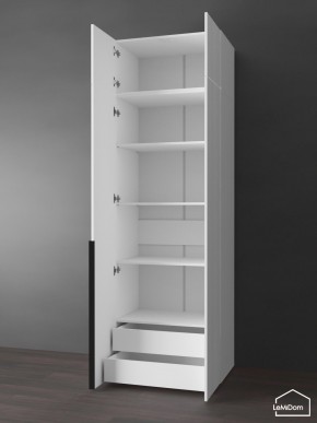 Шкаф с антресолью Linnea MHR-2A-4 2450х800х510 (Белый-М 11.1.2) в Еманжелинске - emanzhelinsk.ok-mebel.com | фото 5