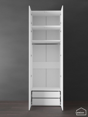 Шкаф с антресолью Linnea MHR-2POA-3 2450х800х510 (Белый-М 11.1.1) в Еманжелинске - emanzhelinsk.ok-mebel.com | фото 5