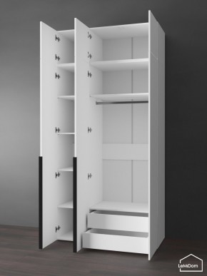 Шкаф с антресолью Linnea MHR-3A-2 2450х1200х510 (Белый-М 11.1.2) в Еманжелинске - emanzhelinsk.ok-mebel.com | фото 5