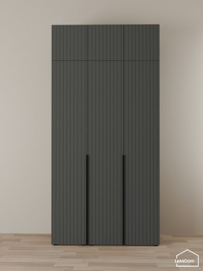 Шкаф с антресолью Linnea MHR-3A-2 2450х1200х510 (Графит-М 11.1.25) в Еманжелинске - emanzhelinsk.ok-mebel.com | фото