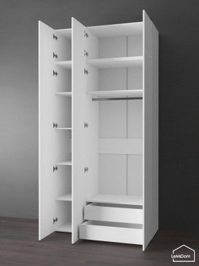 Шкаф с антресолью Linnea MHR-3POA-2 2450х1200х510 (Белый-М 11.1.2) в Еманжелинске - emanzhelinsk.ok-mebel.com | фото 5