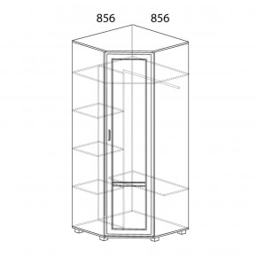 Шкаф угловой №243 Белла в Еманжелинске - emanzhelinsk.ok-mebel.com | фото 2