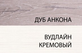 Шкаф угловой с полками 97х97, OLIVIA, цвет вудлайн крем/дуб анкона в Еманжелинске - emanzhelinsk.ok-mebel.com | фото 4