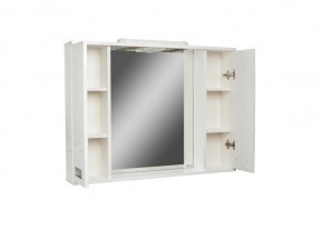 Шкаф-зеркало Cube 100 Эл. Домино (DC5013HZ) в Еманжелинске - emanzhelinsk.ok-mebel.com | фото 3