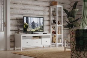 Стеллаж 420 Кантри, массив сосны, цвет белый в Еманжелинске - emanzhelinsk.ok-mebel.com | фото 4