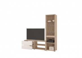 Стенка АНТАЛИЯ 1 (Сонома/Графит софт) в Еманжелинске - emanzhelinsk.ok-mebel.com | фото 2