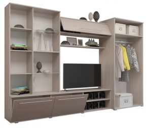 Стенка Монако МДФ в Еманжелинске - emanzhelinsk.ok-mebel.com | фото 2