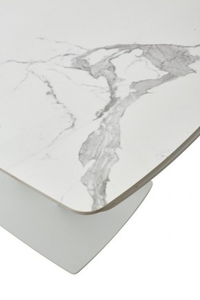 Стол ALATRI 120 GLOSS STATUARIO WHITE SOLID CERAMIC / WHITE, ®DISAUR в Еманжелинске - emanzhelinsk.ok-mebel.com | фото 10
