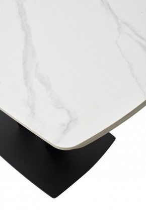 Стол ALATRI 120 MATT WHITE MARBLE SOLID CERAMIC / BLACK, ®DISAUR в Еманжелинске - emanzhelinsk.ok-mebel.com | фото 11