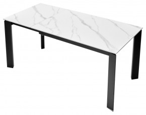 Стол CORNER 120 MATT WHITE MARBLE SOLID CERAMIC / BLACK, ®DISAUR в Еманжелинске - emanzhelinsk.ok-mebel.com | фото 7