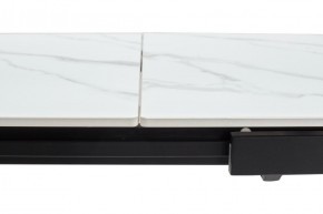 Стол CORNER 120 MATT WHITE MARBLE SOLID CERAMIC / BLACK, ®DISAUR в Еманжелинске - emanzhelinsk.ok-mebel.com | фото 8