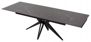 Стол FORIO 160 MATT BLACK MARBLE SOLID CERAMIC / BLACK, ®DISAUR в Еманжелинске - emanzhelinsk.ok-mebel.com | фото 5