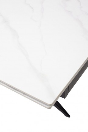 Стол FORIO 160 MATT WHITE MARBLE SOLID CERAMIC / BLACK, ®DISAUR в Еманжелинске - emanzhelinsk.ok-mebel.com | фото 9