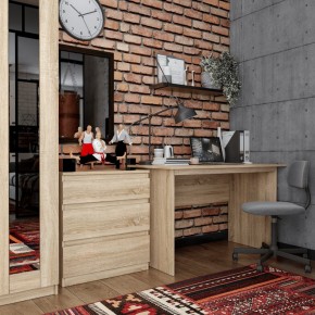 Стол КАСТОР письменный 120х65, цвет Дуб Сонома в Еманжелинске - emanzhelinsk.ok-mebel.com | фото 3