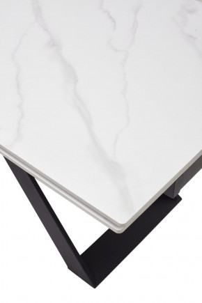 Стол LIVORNO 180 MATT WHITE MARBLE SOLID CERAMIC / BLACK, ®DISAUR в Еманжелинске - emanzhelinsk.ok-mebel.com | фото 9