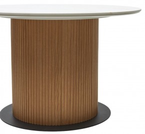 Стол MESA D120 цвет БЕЛЫЙ МРАМОР M326 / Каркас OAK, ®DISAUR в Еманжелинске - emanzhelinsk.ok-mebel.com | фото 6