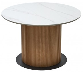 Стол MESA D120 цвет БЕЛЫЙ МРАМОР M326 / Каркас OAK, ®DISAUR в Еманжелинске - emanzhelinsk.ok-mebel.com | фото 7