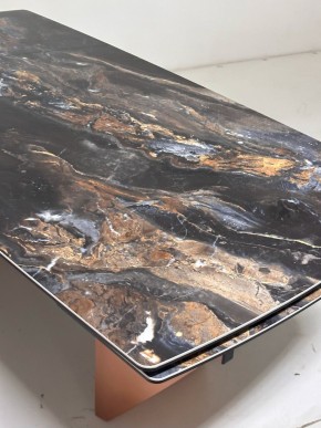 Стол ПУАНТО 200 TITANIUM LAWA NERO, керамика / МЕДЬ каркас М-City в Еманжелинске - emanzhelinsk.ok-mebel.com | фото 6