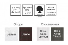 Стол раскладной Ялта-2 (опоры массив резной) в Еманжелинске - emanzhelinsk.ok-mebel.com | фото 4