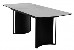 Стол RASMUS 160 TL-45 Белый мрамор, испанская керамика / черный каркас, ®DISAUR в Еманжелинске - emanzhelinsk.ok-mebel.com | фото 4