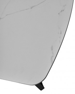 Стол RASMUS 160 TL-45 Белый мрамор, испанская керамика / черный каркас, ®DISAUR в Еманжелинске - emanzhelinsk.ok-mebel.com | фото 6
