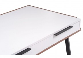 Компьютерный стол Рокс 116х65х77 белый / дуб делано темный / черный в Еманжелинске - emanzhelinsk.ok-mebel.com | фото 5