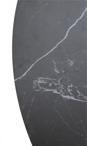 Стол TERNI 120 MATT BLACK MARBLE SOLID CERAMIC Черный мрамор матовый, керамика /Черн.каркас, ®DISAUR в Еманжелинске - emanzhelinsk.ok-mebel.com | фото 9
