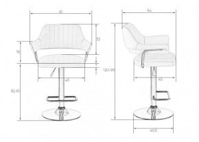 Стул барный DOBRIN CHARLY LM-5019 (белый) в Еманжелинске - emanzhelinsk.ok-mebel.com | фото 2