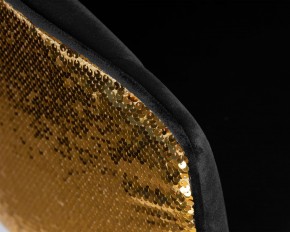 Стул барный DOBRIN DARCY GOLD SHINY, черный велюр с золотыми пайетками в Еманжелинске - emanzhelinsk.ok-mebel.com | фото 8
