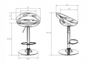 Стул барный DOBRIN DISCO LM-1010 (белый) в Еманжелинске - emanzhelinsk.ok-mebel.com | фото 2